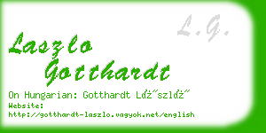 laszlo gotthardt business card